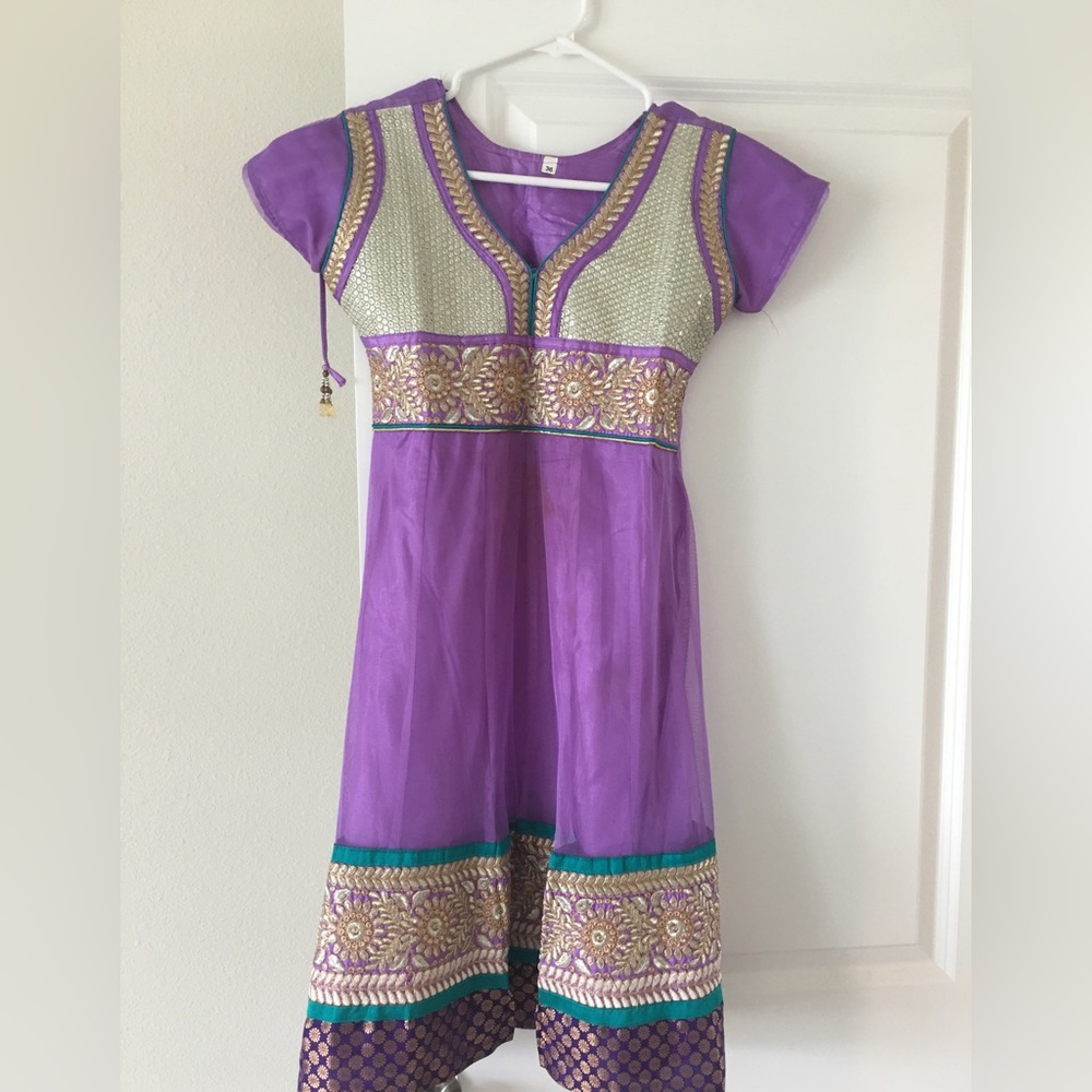 Purple Desi Traditional Clothes